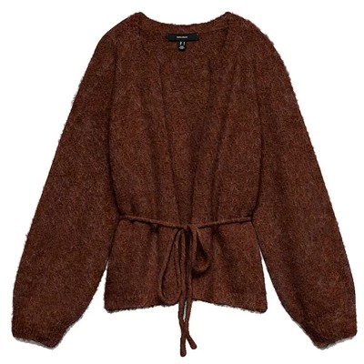 жилетка,мъжки,пуловери,дамски,пуловери,vero,moda,berry,cardigan,brown,(cocoa,brown,detail,4109)