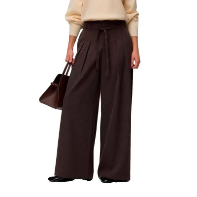 панталони,мъжки,панталони,дамски,панталони,vero,moda,bestie,belt,wide,leg,high,waist,pants,brown,(chocolate,torte,detail,melange)