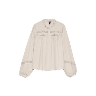 риза,с,дълъг,ръкав,дамски,ризи,мъжки,ризи,vero,moda,casey,long,sleeve,shirt,beige,(pumice,stone)