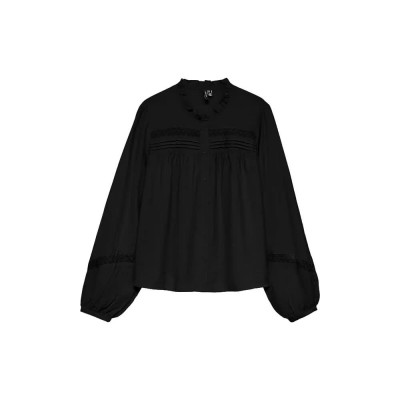 риза,с,дълъг,ръкав,дамски,ризи,мъжки,ризи,vero,moda,casey,long,sleeve,shirt,black,(black)