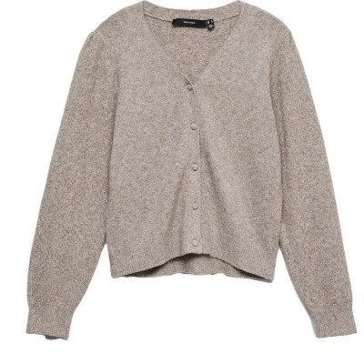 жилетка,мъжки,пуловери,дамски,пуловери,vero,moda,doffy,cardigan,beige,(moon,rock,detail,melange)