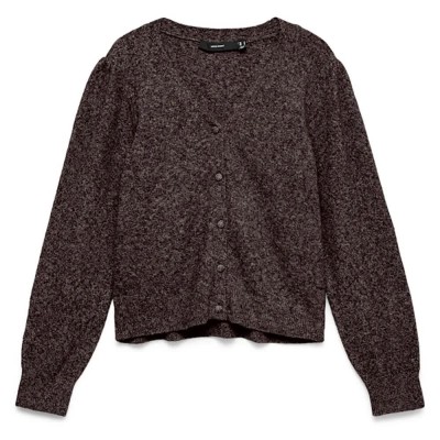 жилетка,мъжки,пуловери,дамски,пуловери,vero,moda,doffy,cardigan,brown,(chocolate,torte,detail,black,melange)