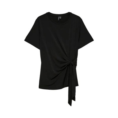 тениска,мъжки,тениски,дамски,тениски,vero,moda,jill,short,sleeve,t,shirt,black,(black)