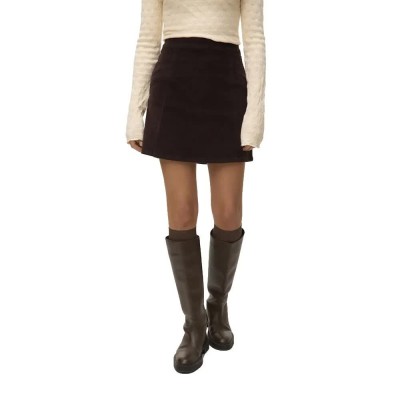 пола,дамски,поли,и,рокли,vero,moda,kata,short,skirt,brown,(chocolate,torte)