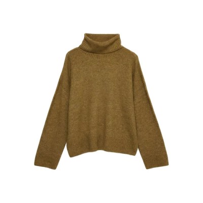 блуза,мъжки,пуловери,дамски,пуловери,vero,moda,lefile,high,neck,sweater,brown,(butternut,detail,melange)