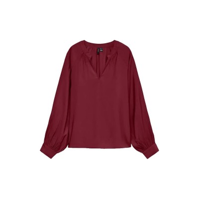 дамски,блузи,vero,moda,louisa,long,sleeve,blouse,red,(windsor,wine)