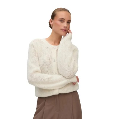 жилетка,мъжки,пуловери,дамски,пуловери,vero,moda,maybe,jewel,cardigan,white,(birch,detail,jewel,button)
