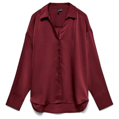 риза,с,дълъг,ръкав,дамски,ризи,мъжки,ризи,vero,moda,miro,long,sleeve,shirt,red,(windsor,wine)