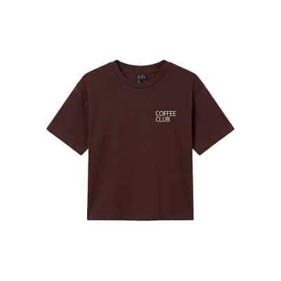 тениска,мъжки,тениски,дамски,тениски,vero,moda,paulina,thea,short,sleeve,t,shirt,brown,(chocolate,torte,print,coffee,club)