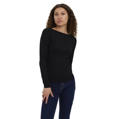 тениска,мъжки,тениски,дамски,тениски,vero,moda,panda,modal,long,sleeve,t,shirt,black,(black)