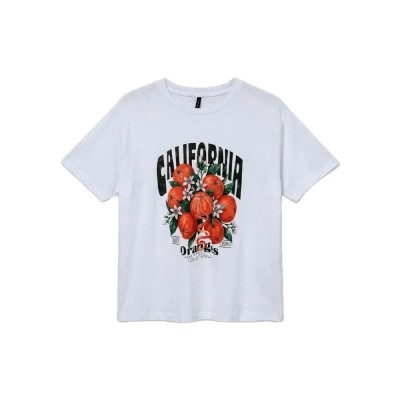 тениска,мъжки,тениски,дамски,тениски,vero,moda,paulina,thea,short,sleeve,t,shirt,white,(bright,white,print,california,oranges)