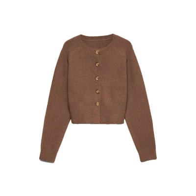 жилетка,мъжки,пуловери,дамски,пуловери,vero,moda,sif,cardigan,brown,(cocoa,brown)
