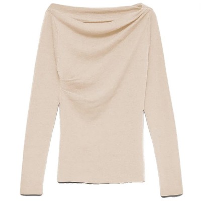 тениска,мъжки,тениски,дамски,тениски,vero,moda,sofine,long,sleeve,t,shirt,beige,(birch)