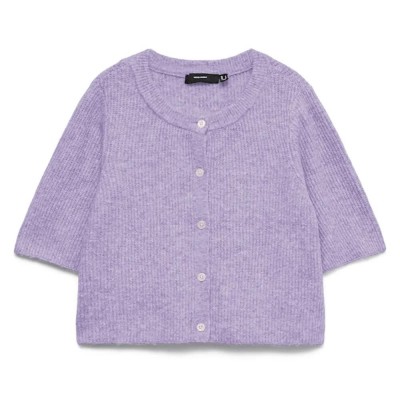 жилетка,мъжки,пуловери,дамски,пуловери,vero,moda,soffe,cardigan,purple,(pastel,lilac,detail,melange)