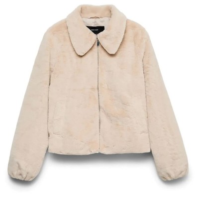 яке,мъжки,якета,дамски,якета,и,палта,vero,moda,solaima,jacket,beige,(oatmeal)