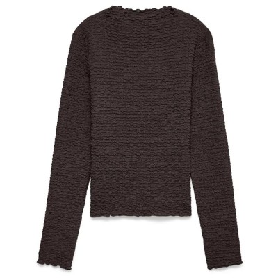 тениска,мъжки,тениски,дамски,тениски,vero,moda,zia,long,sleeve,t,shirt,brown,(chocolate,torte)