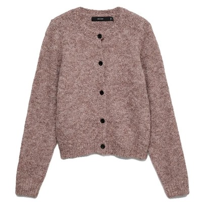 жилетка,мъжки,пуловери,дамски,пуловери,vero,moda,curve,novah,cardigan,brown,(brown,lentil,detail,melange)