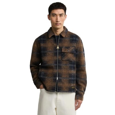 мъжки,якета,дамски,якета,и,палта,barbour,oswald,overshirt,brown,(navy)