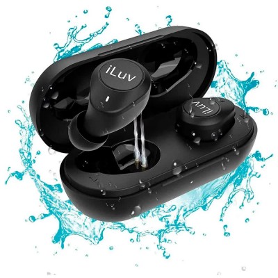 слушалки,слушалки,iluv,truebtair,bluetooth,5.0,wireless,sport,headphones,clear,(black)