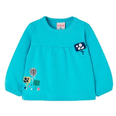 блуза,детски,блузи,boboli,164090,sweatshirt,blue,(lake)