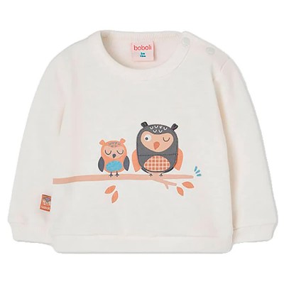 блуза,детски,блузи,boboli,214119,sweatshirt,white,(off,white)