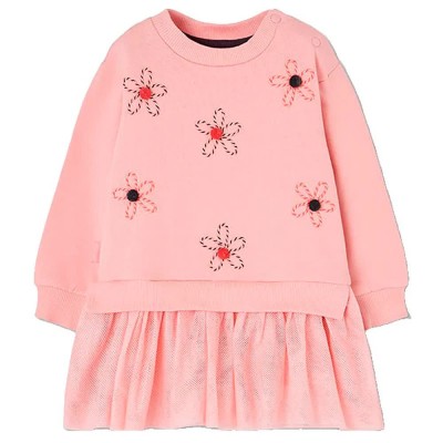 рокля,дамски,поли,и,рокли,boboli,324144,long,sleeve,dress,pink,(hortensia)