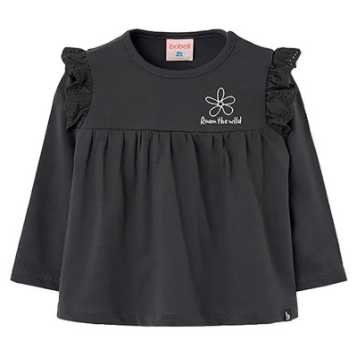 тениска,мъжки,тениски,дамски,тениски,boboli,344045,long,sleeve,t,shirt,black,(anthracite)