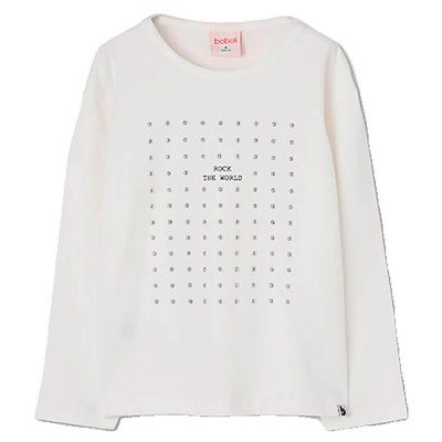 тениска,мъжки,тениски,дамски,тениски,boboli,434078,long,sleeve,t,shirt,white,(off,white)