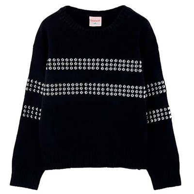 блуза,мъжки,пуловери,дамски,пуловери,boboli,434113,sweater,black,(black)