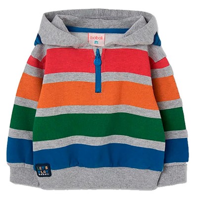 суичър,детски,блузи,boboli,504009,hoodie,multicolor,(grey)