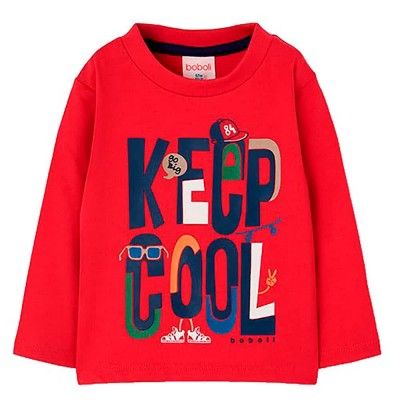 тениска,мъжки,тениски,дамски,тениски,boboli,504010,long,sleeve,t,shirt,red,(maroon)