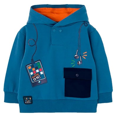 суичър,детски,блузи,boboli,504111,hoodie,blue,(blue)