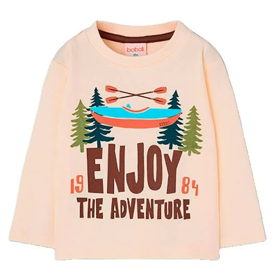 тениска,мъжки,тениски,дамски,тениски,boboli,514066,long,sleeve,t,shirt,beige,(ecru)