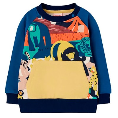 блуза,детски,блузи,boboli,524034,sweatshirt,blue,(print)