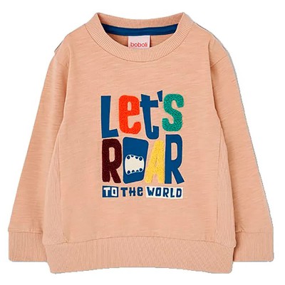 тениска,мъжки,тениски,дамски,тениски,boboli,524090,long,sleeve,t,shirt,beige,(clay)