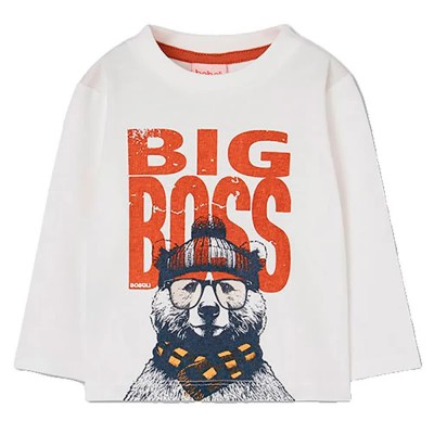тениска,мъжки,тениски,дамски,тениски,boboli,534068,long,sleeve,t,shirt,white,(off,white)
