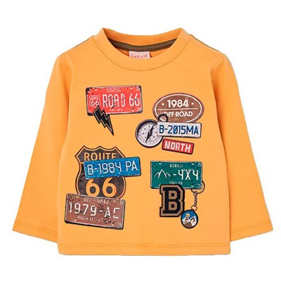тениска,мъжки,тениски,дамски,тениски,boboli,544092,long,sleeve,t,shirt,yellow,(mustard)