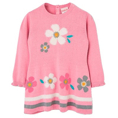 рокля,дамски,поли,и,рокли,boboli,724003,long,sleeve,dress,pink,(pink)