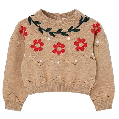 блуза,мъжки,пуловери,дамски,пуловери,boboli,744050,sweater,brown,(beige)