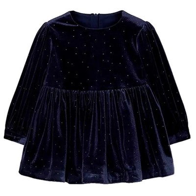 рокля,дамски,поли,и,рокли,boboli,754083,long,sleeve,dress,blue,(navy)