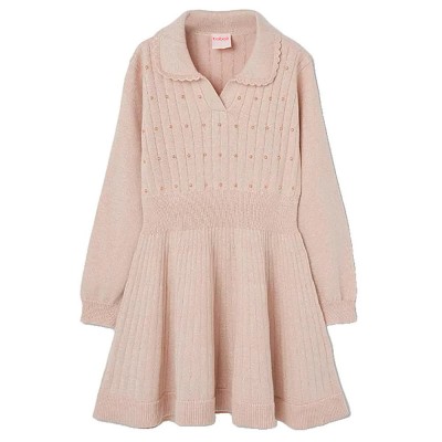 рокля,дамски,поли,и,рокли,boboli,774042,long,sleeve,dress,beige,(ivory)