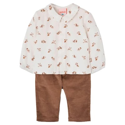 детски,екипи,детски,облекла,за,момчета,boboli,804204,set,brown,white,(taupe)