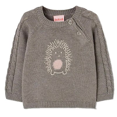 блуза,мъжки,пуловери,дамски,пуловери,boboli,804114,sweater,grey,(eucalyptus)