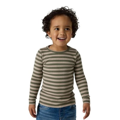 тениска,мъжки,тениски,дамски,тениски,name,it,banio,long,sleeve,t,shirt,green,(dusty,olive,stripes,pure,cashmere)
