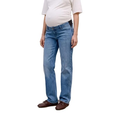 дънки,мъжки,панталони,дамски,панталони,mamalicious,cuba,straight,fit,maternity,jeans,blue,(medium,blue,denim)