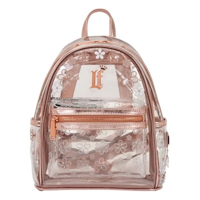 раница,раници,loungefly,clear,floral,backpack,clear,pink,(multicolor)