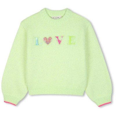 блуза,мъжки,пуловери,дамски,пуловери,billieblush,u22467,sweater,green,(green,lemon)