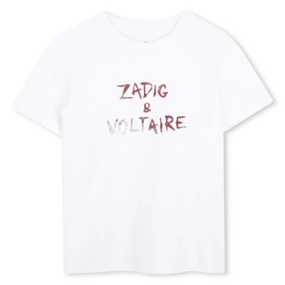 тениска,мъжки,тениски,дамски,тениски,zadig,&,voltaire,x60628,short,sleeve,t,shirt,white,(bordeaux,white)