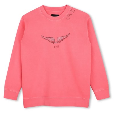 блуза,детски,блузи,zadig,&,voltaire,x60802,sweatshirt,pink,(pink,fluor)