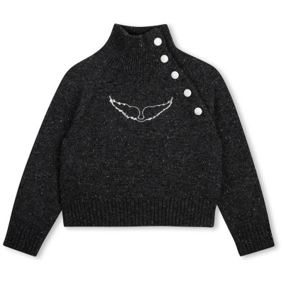 блуза,мъжки,пуловери,дамски,пуловери,zadig,&,voltaire,x60808,sweater,black,(heather,gray)